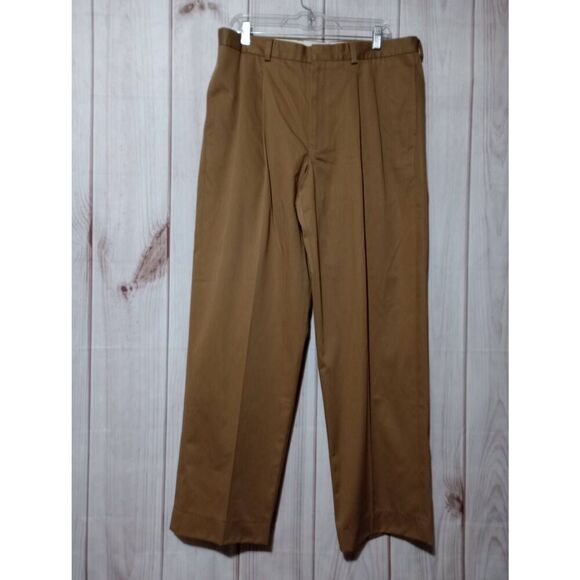 LL Bean Pants Men's‎ 36 Tan Chino Straight Leg - Picture 1 of 7